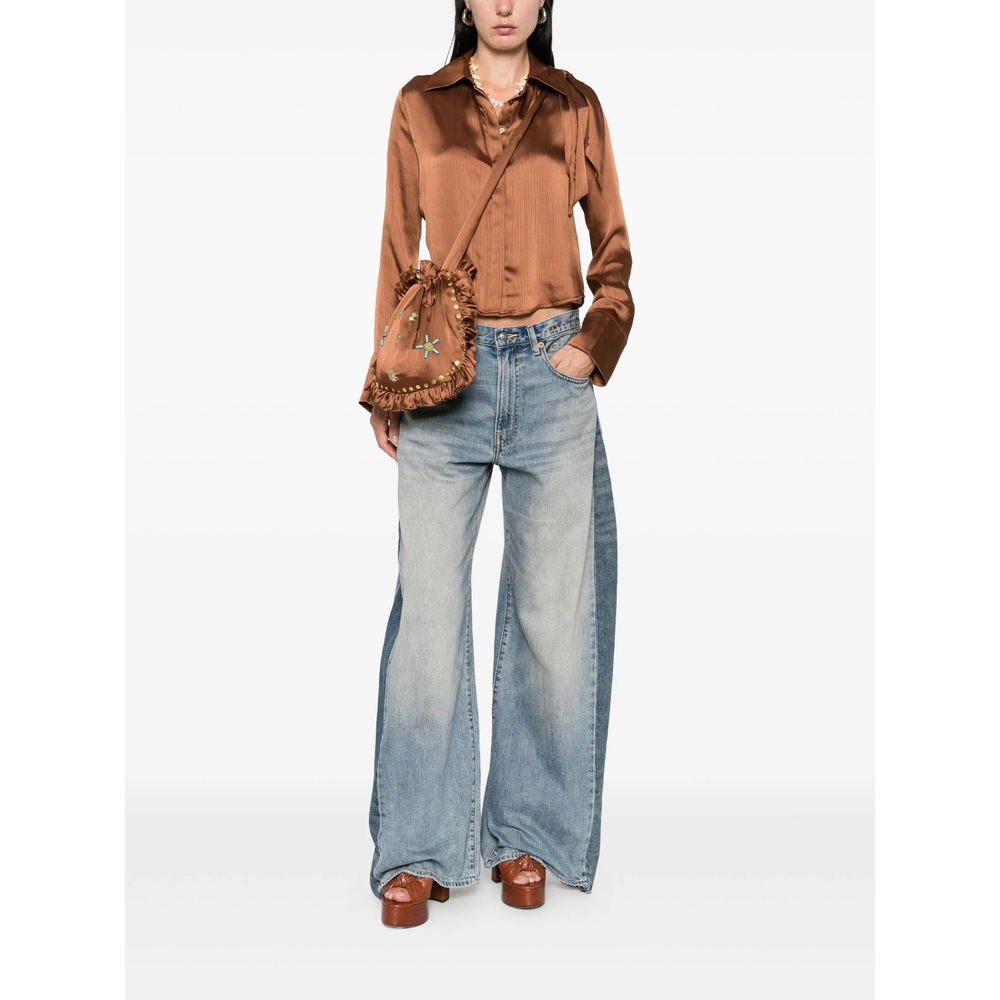 Siedrés Pointed-Collar Buttoned Blouse