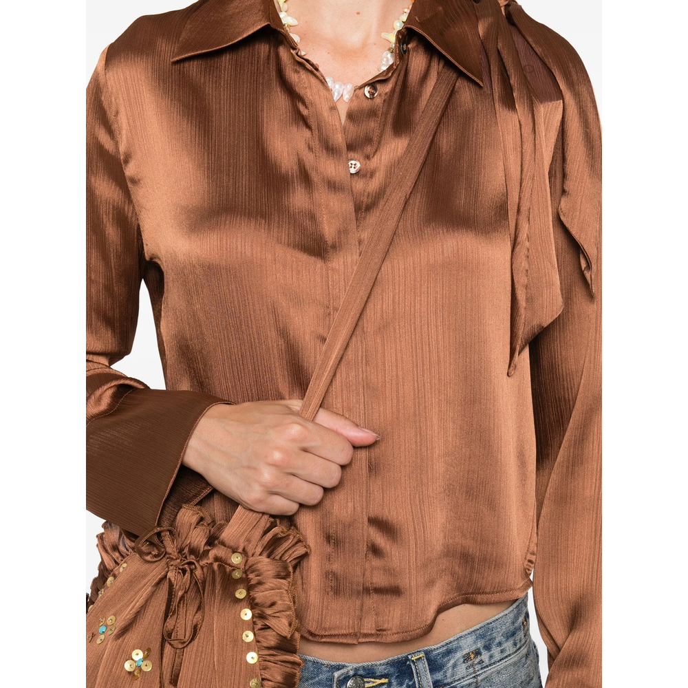 Siedrés Pointed-Collar Buttoned Blouse
