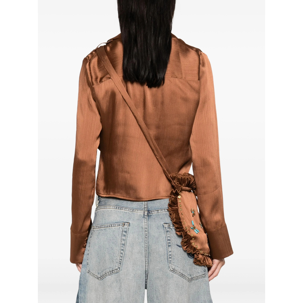 Siedrés Pointed-Collar Buttoned Blouse