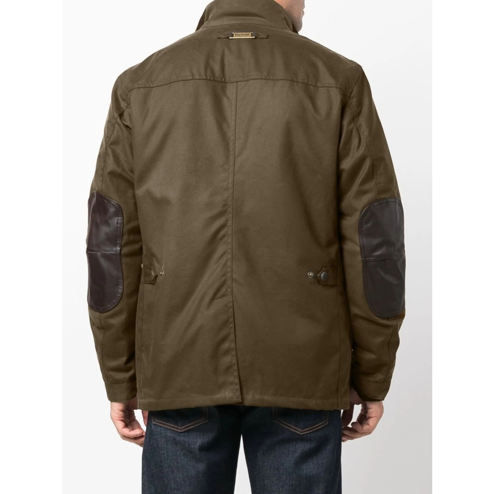 Waxed Elbow-Patch Coat