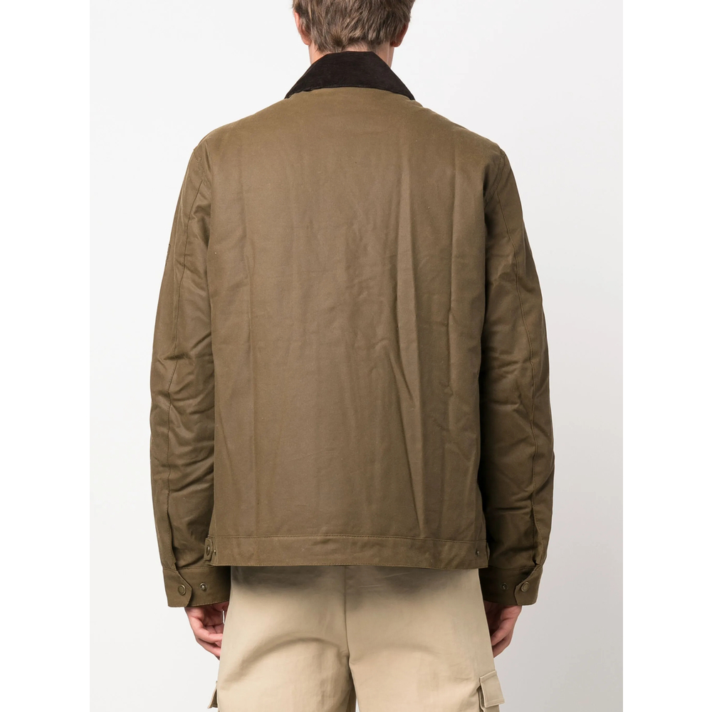 B. Intl Workers Corduroy-Collar Patch-Detail Jacket