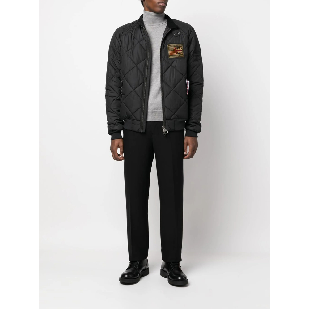 Logo-Patch Quilted Jacket