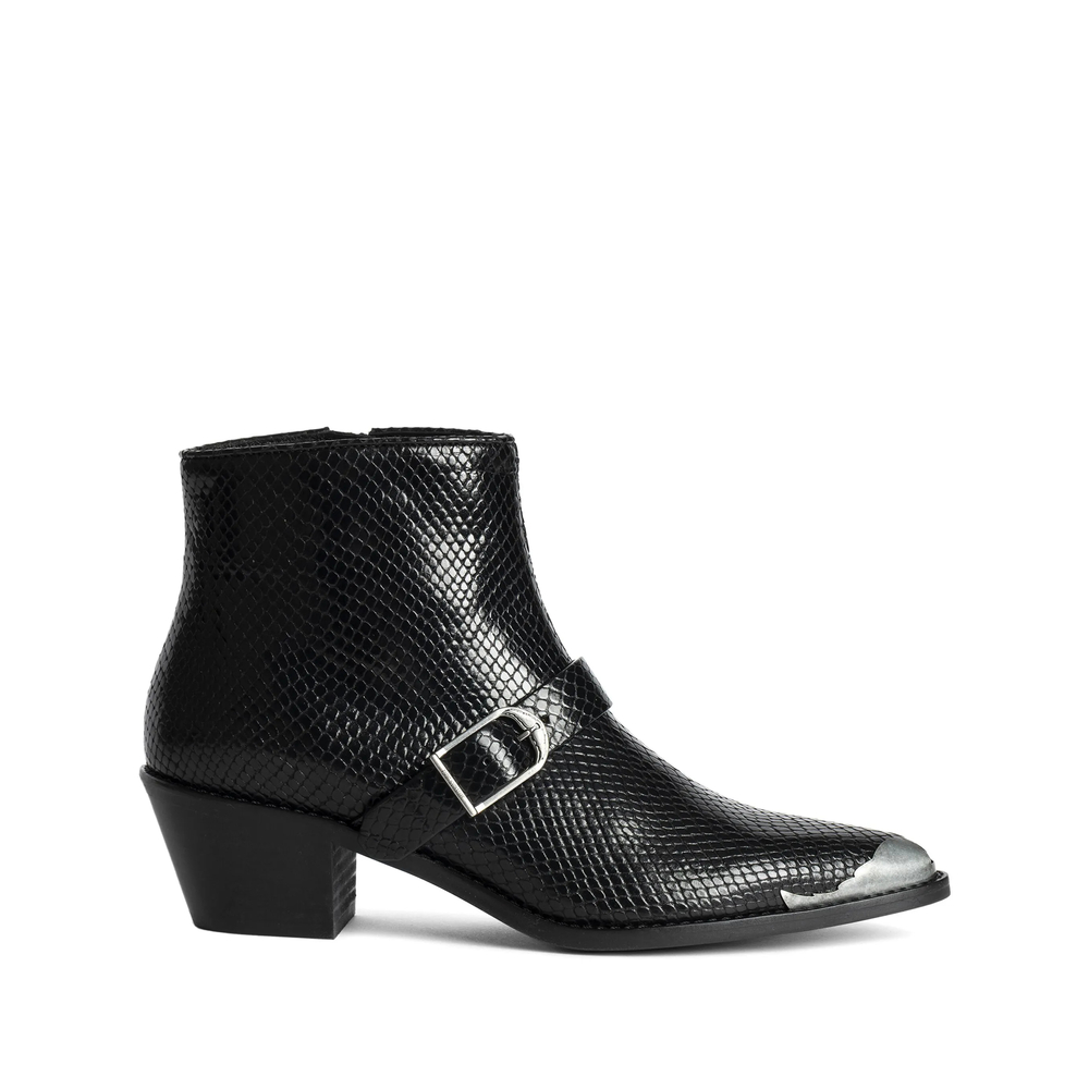 Zadig & Voltaire Tylow Wild Mirror Buckled Cowboy Boots