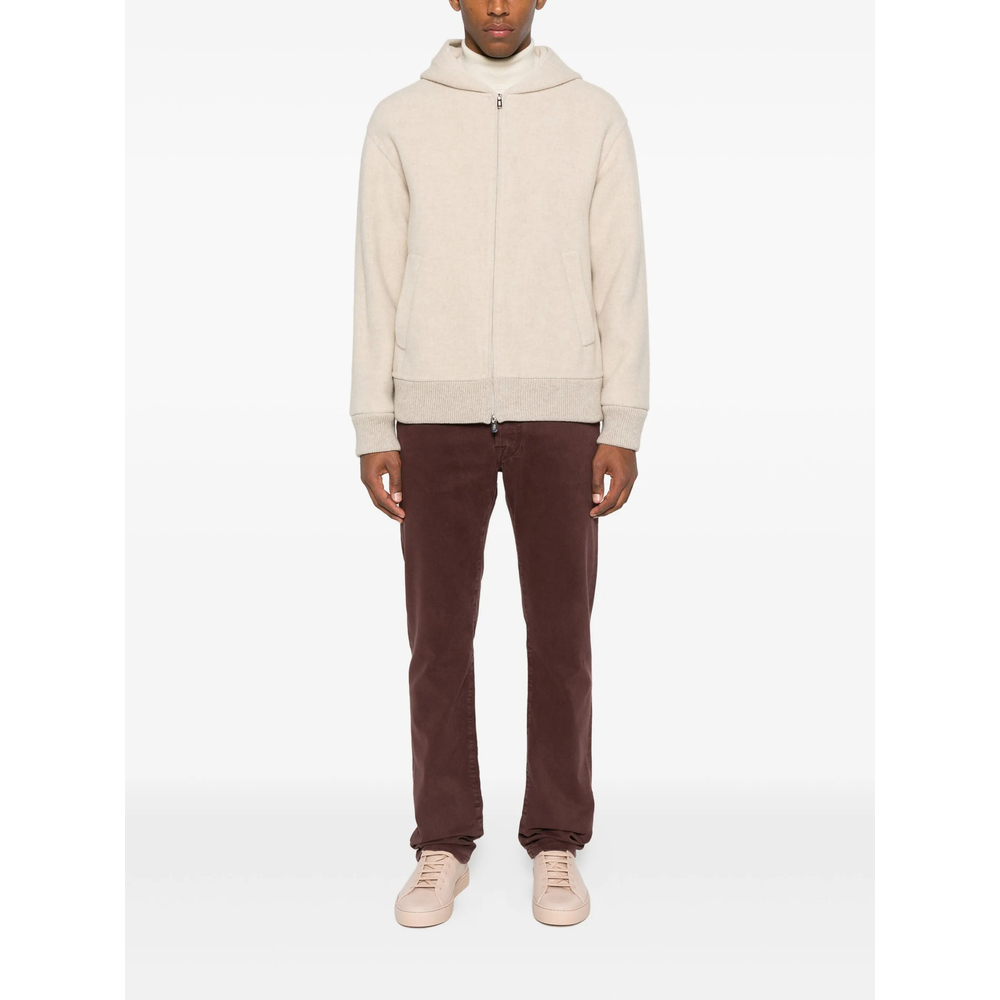 Hooded Zip-Front Jacket