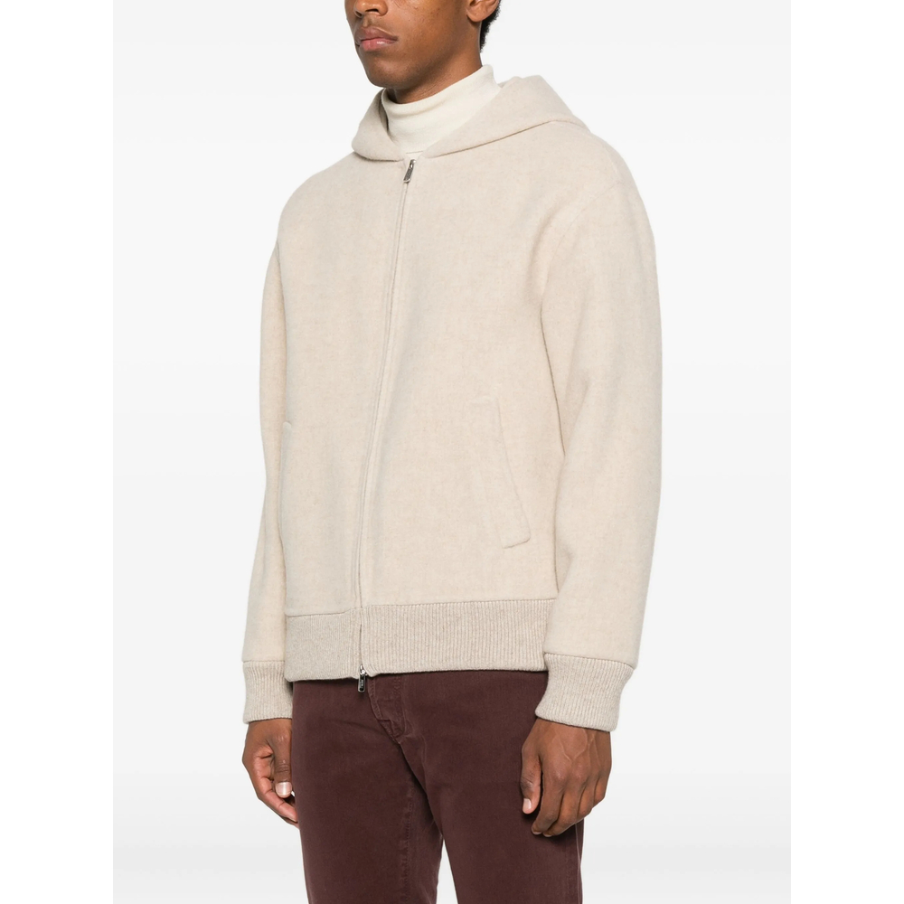 Hooded Zip-Front Jacket