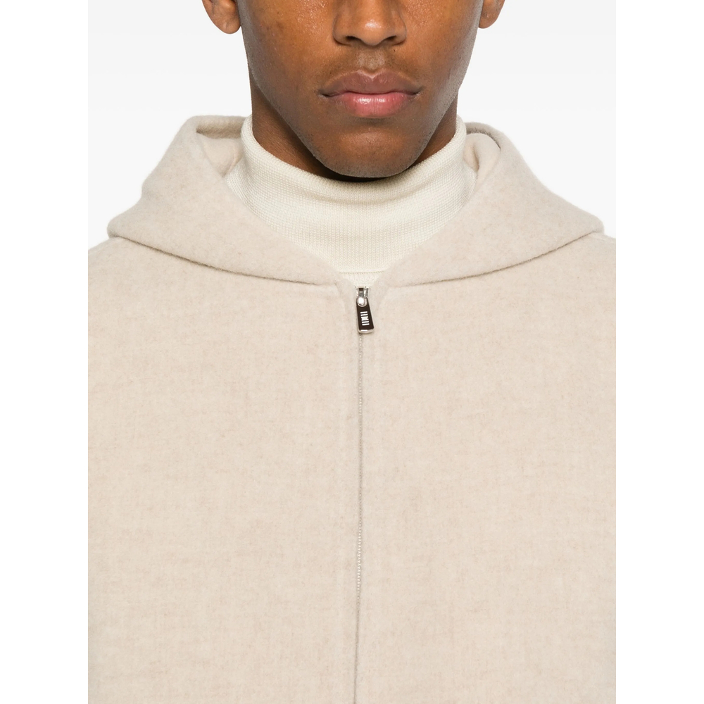 Hooded Zip-Front Jacket