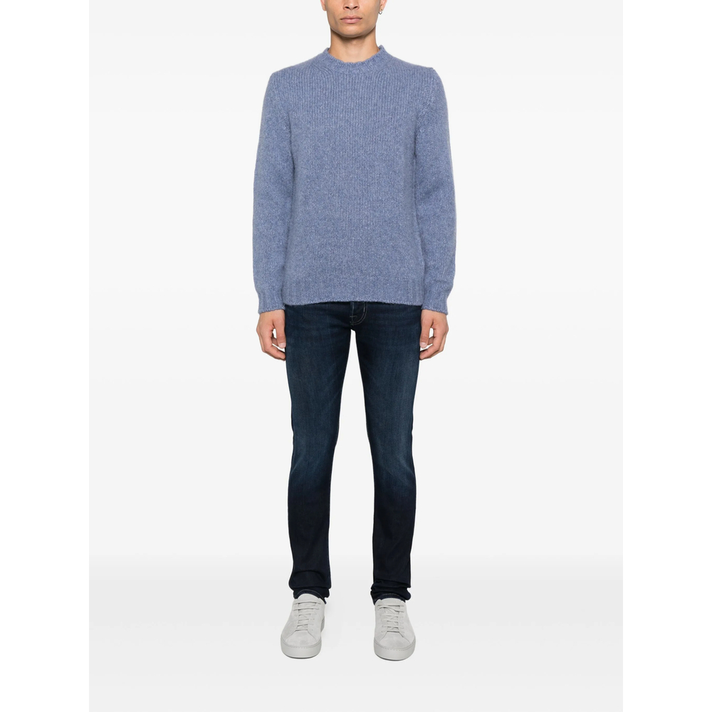 Ribbed Crew-Neck Sweater