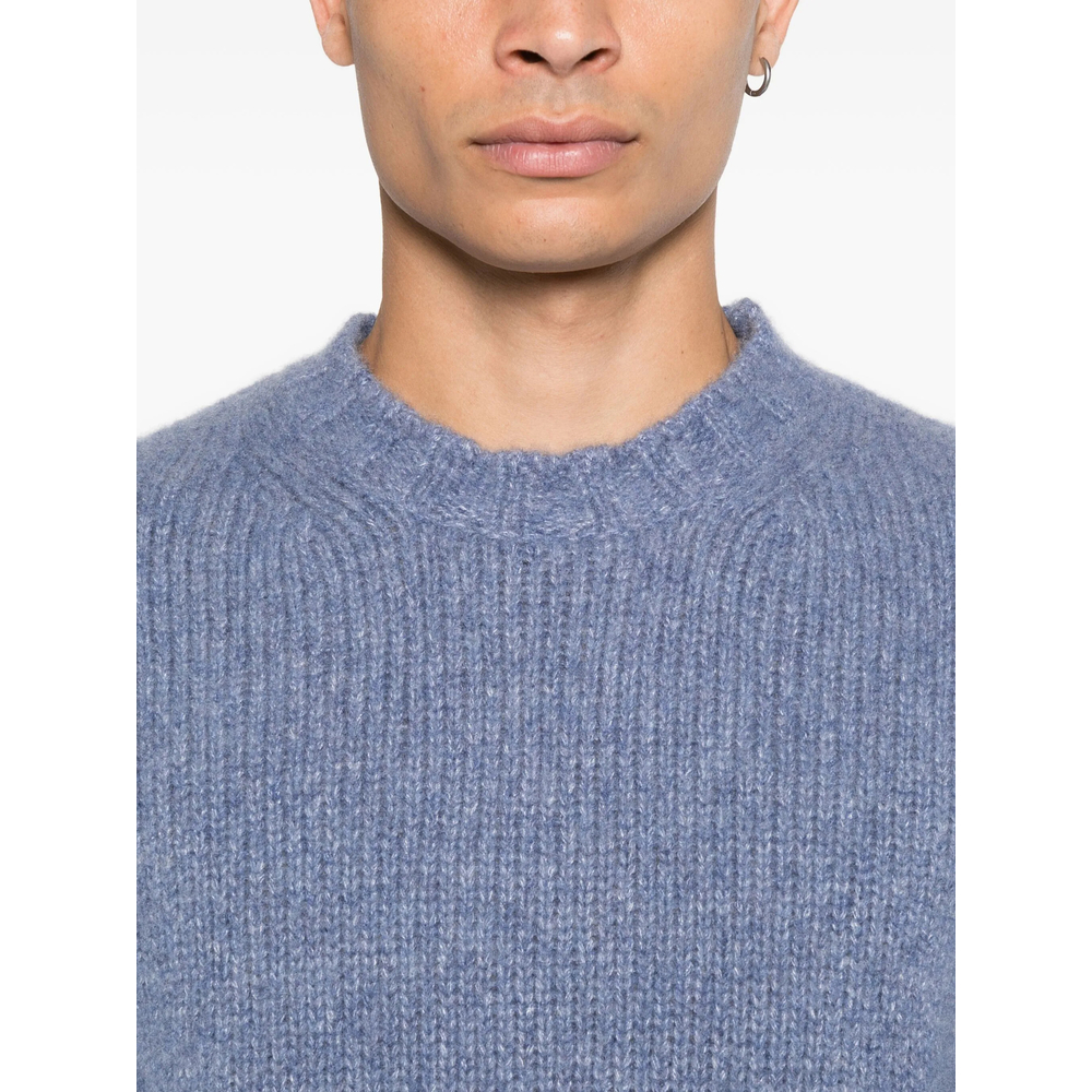 Ribbed Crew-Neck Sweater