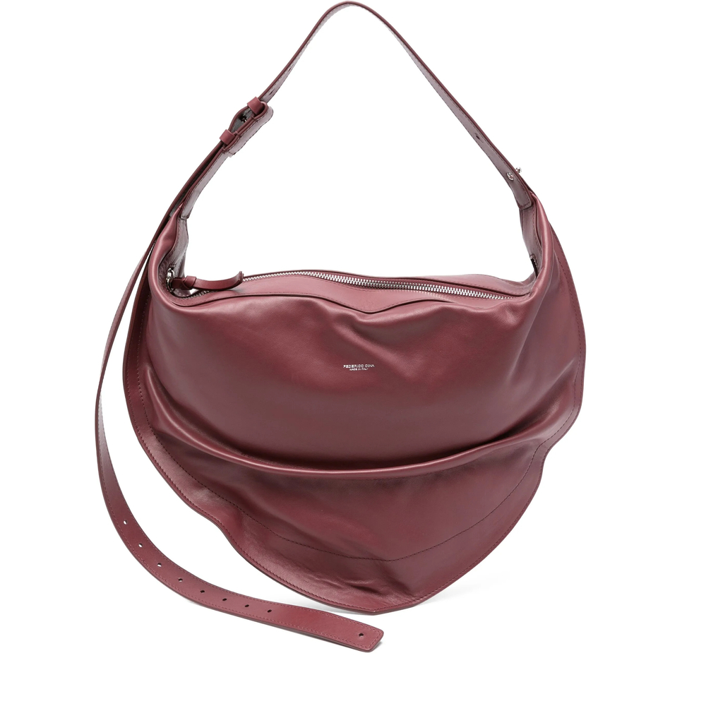 Federico Cina Tortellino Leather Shoulder Bag