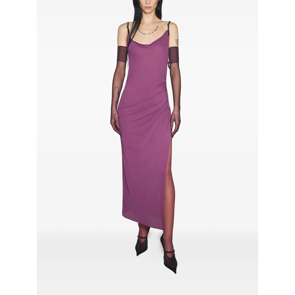 Mugler Side-split Midi Dress