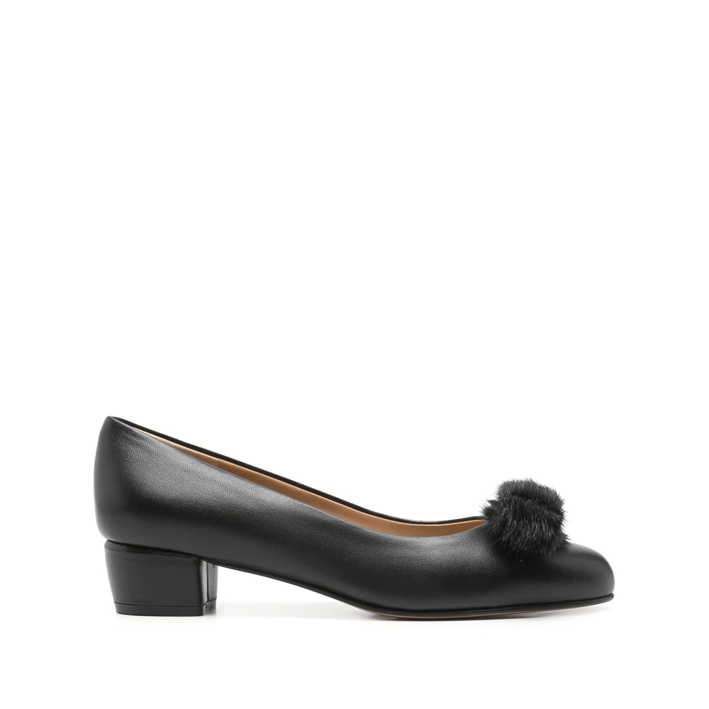 Ferragamo 30mm Leather Ballet Flats