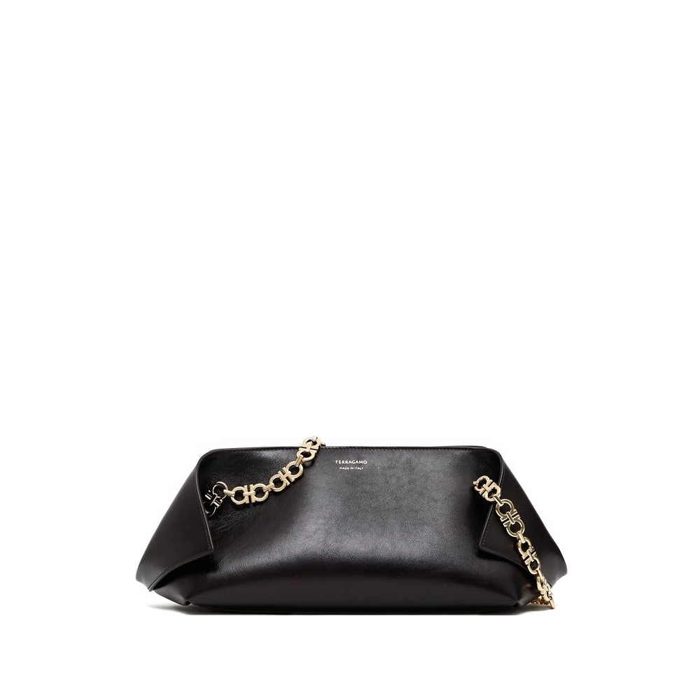 Ferragamo Gancini-chain Folded Shoulder Bag