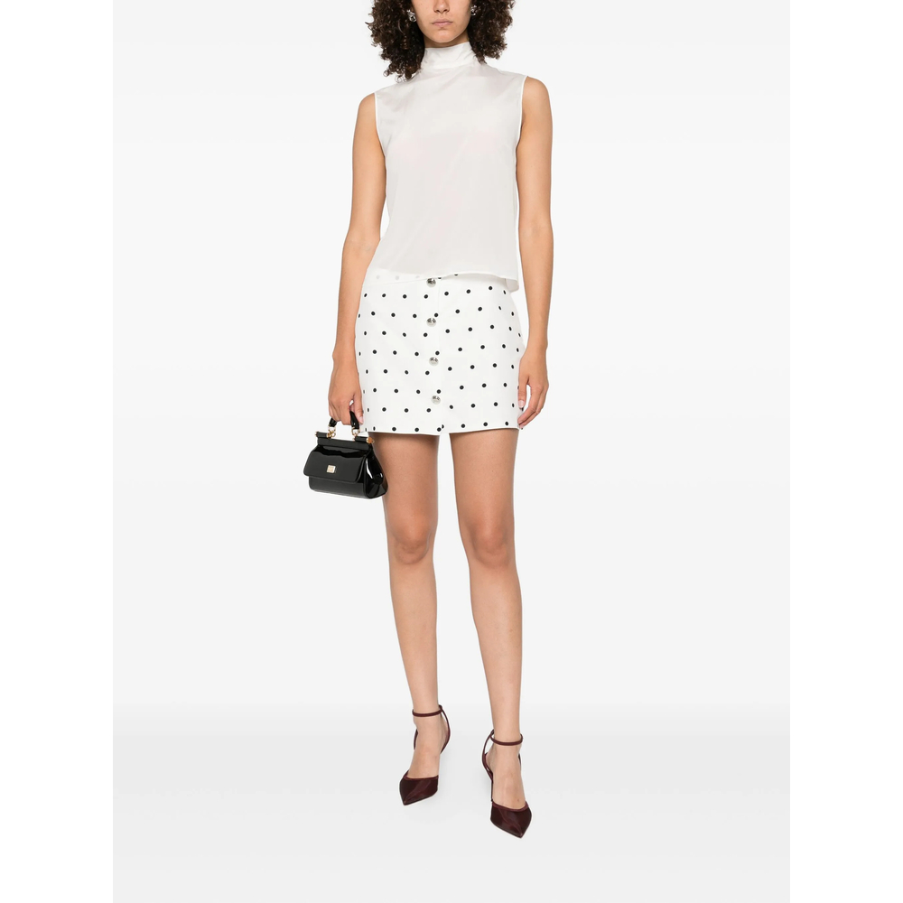 Sleeveless Mock-Neck Top