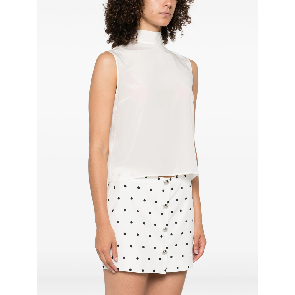 Sleeveless Mock-Neck Top
