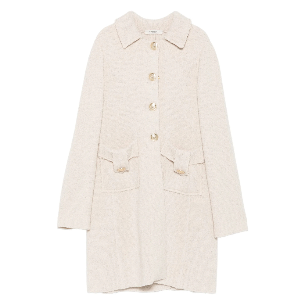 CHARLOTT SINGLE-BREASTED FLAP-POCKET COAT