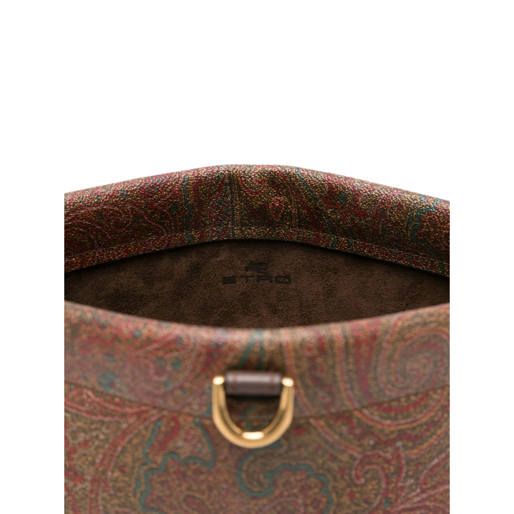 Paisley-Pattern Shoulder Bag