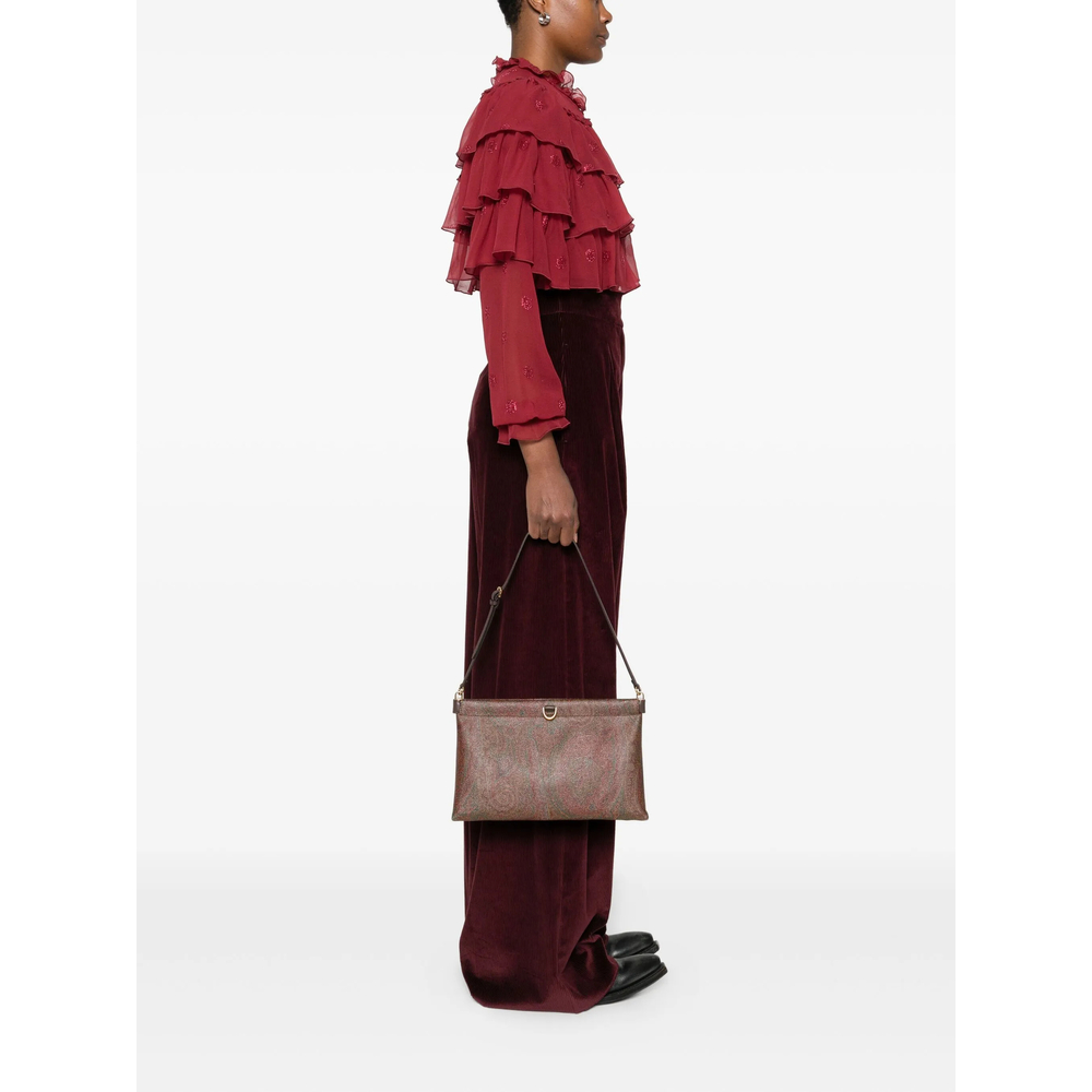 Paisley-Pattern Shoulder Bag