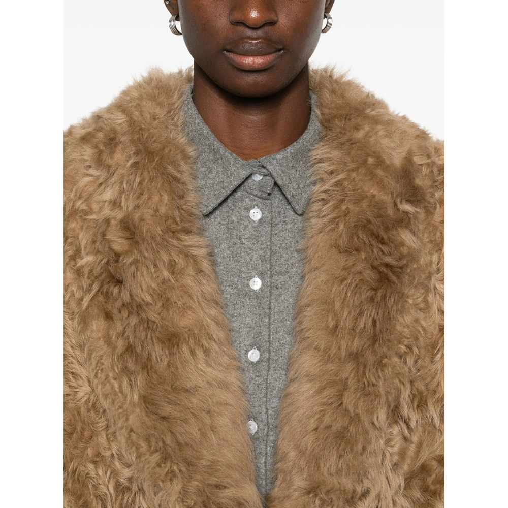 Belted Faux Fur Jacket
