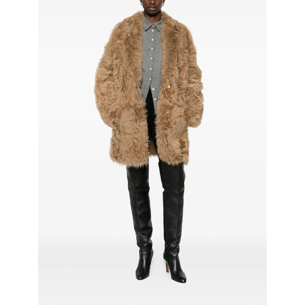 Belted Faux Fur Jacket