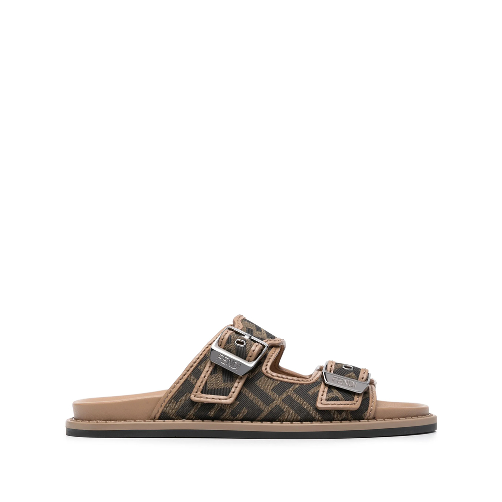 Fendi Feel FF-jacquard Sandals