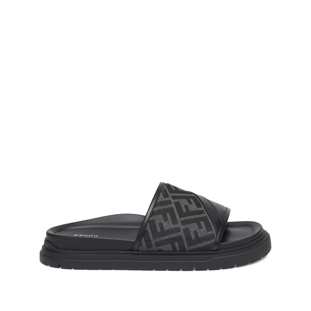 Fendi Diagonal Slides Sandals