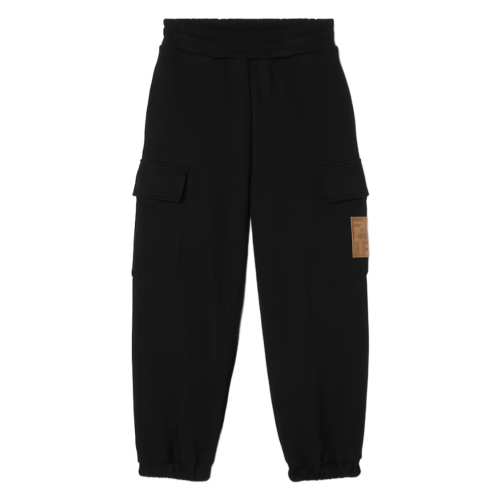 Fendi Logo-patch Cotton Trousers