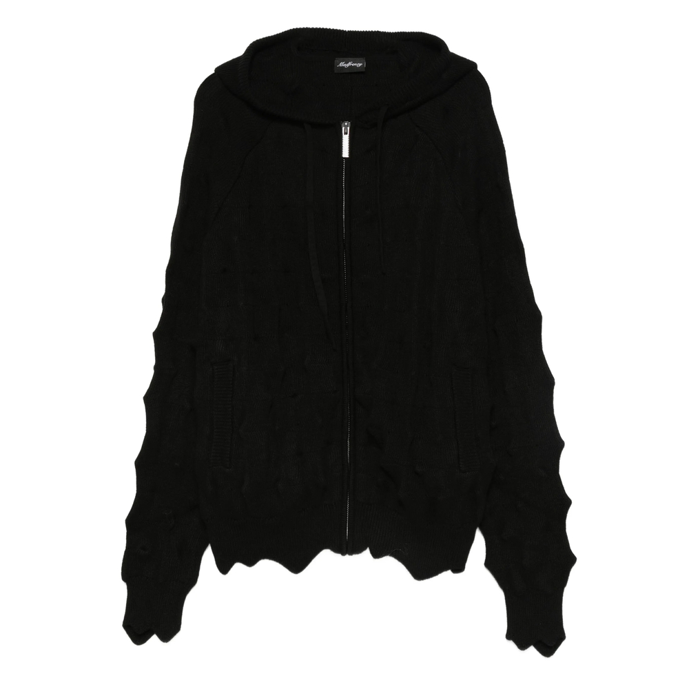 Madfrenzy Spiked Zip Up Hoodie