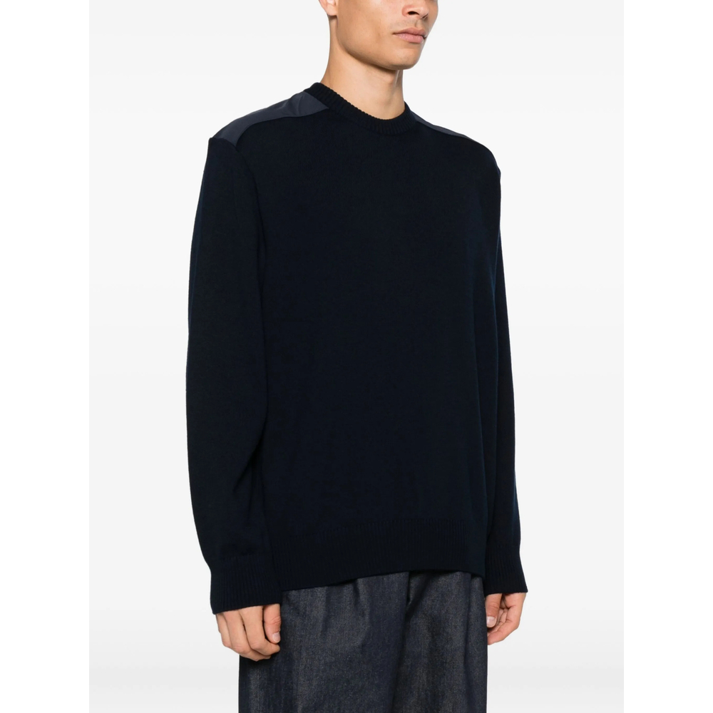 Wool Shoulder-Patch Jumper