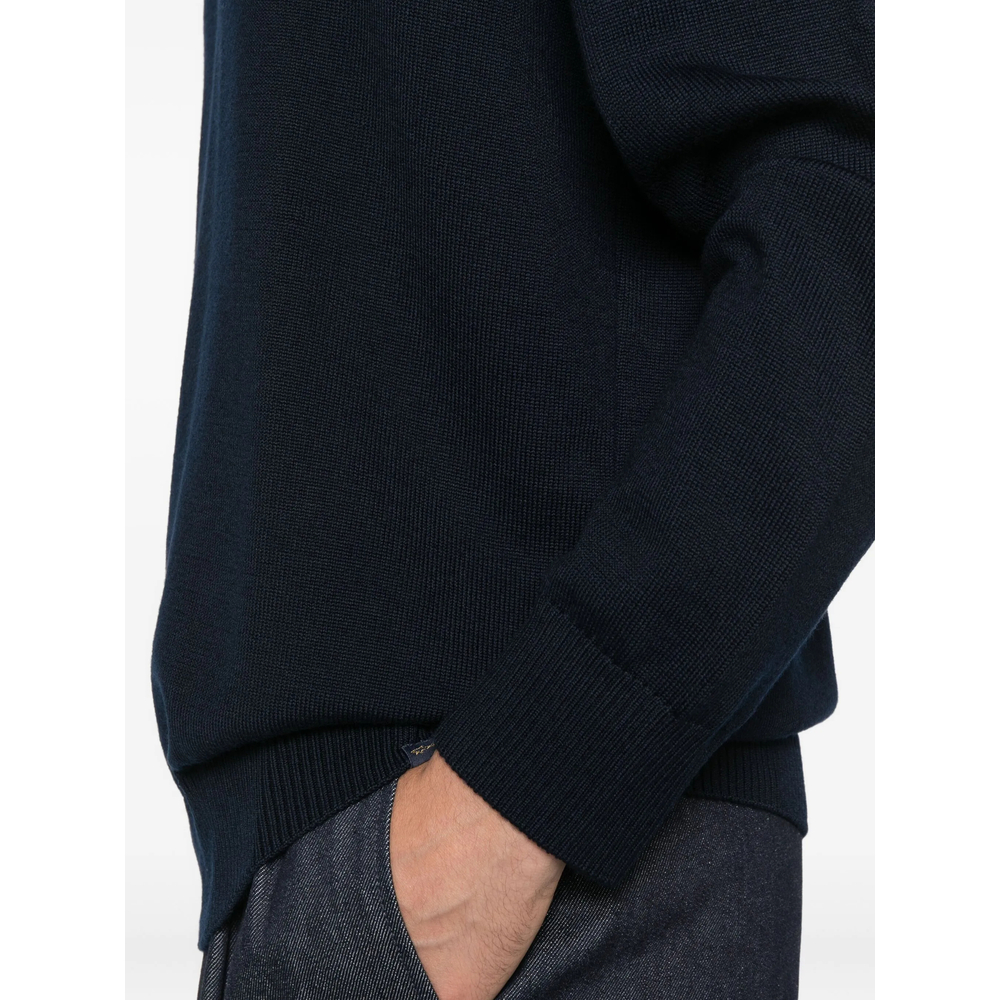 Wool Shoulder-Patch Jumper