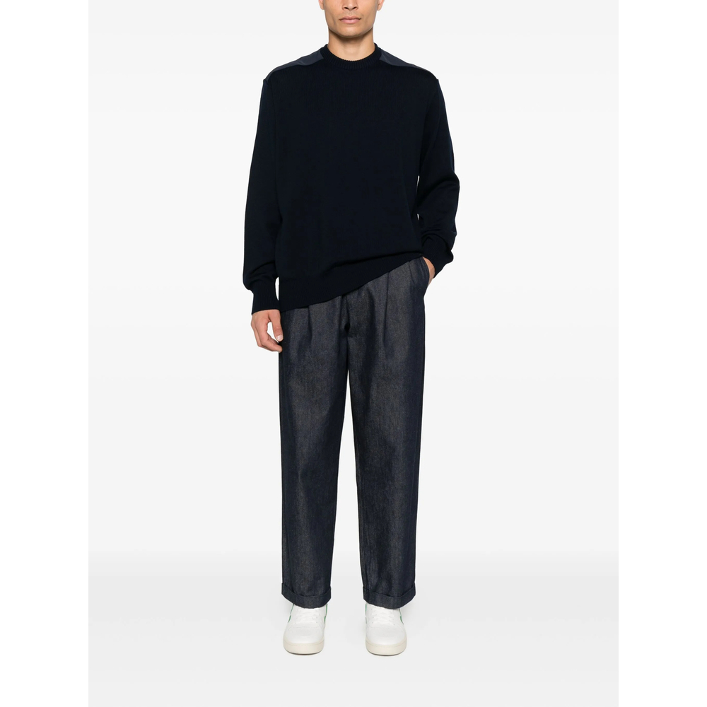 Wool Shoulder-Patch Jumper