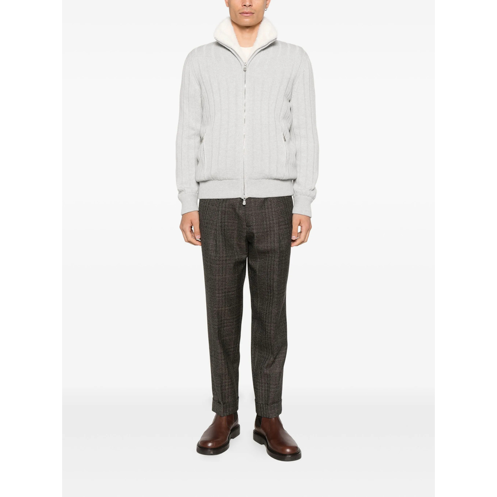 Ribbed Zip Cardigan