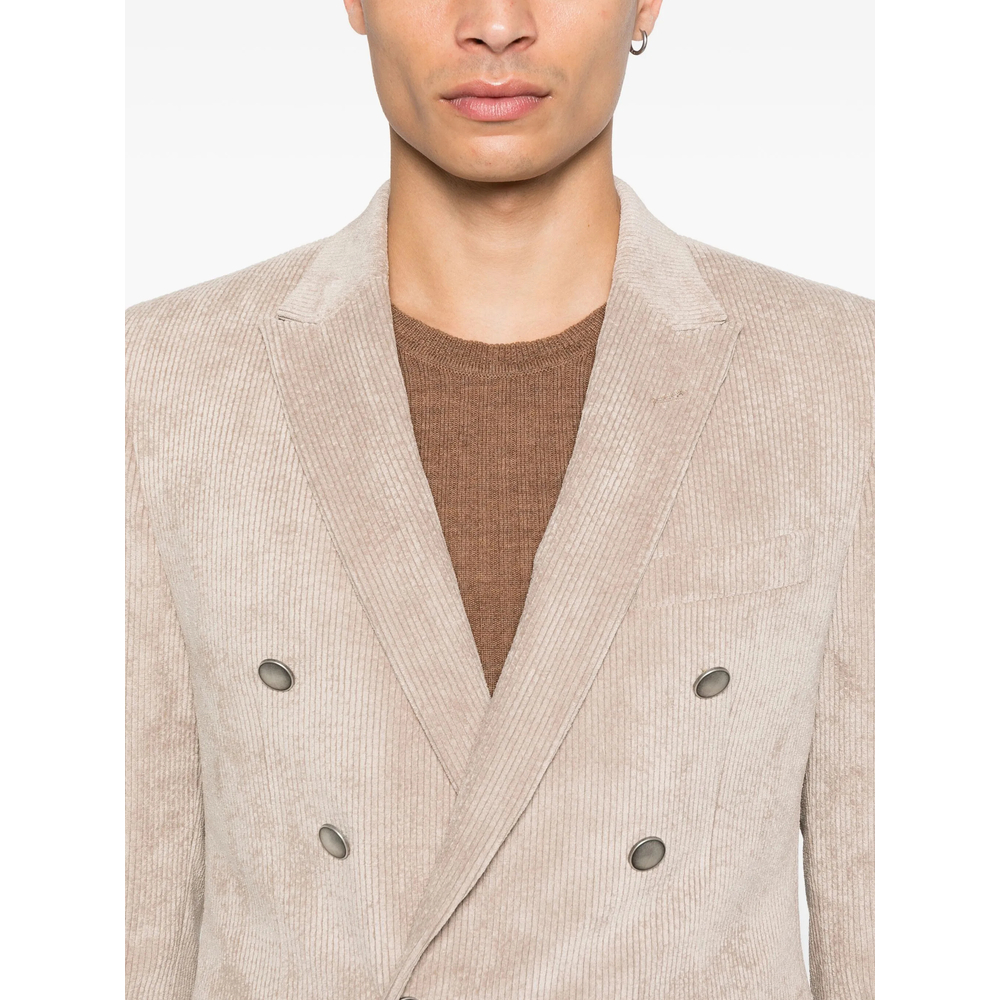 Double-Breasted Corduroy Jacket