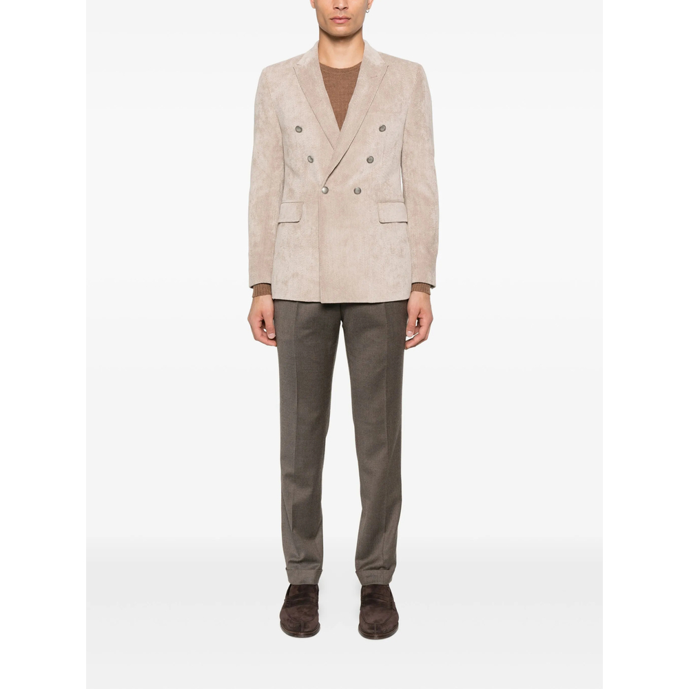 Double-Breasted Corduroy Jacket