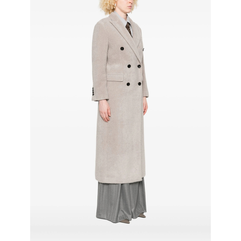 Double-Breasted Buttoned Coat