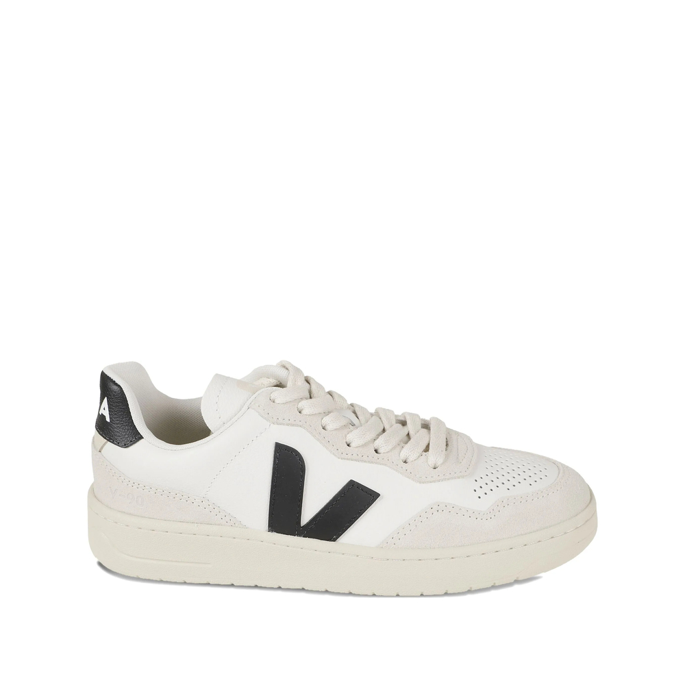 Veja V-90 Leather Sneakers