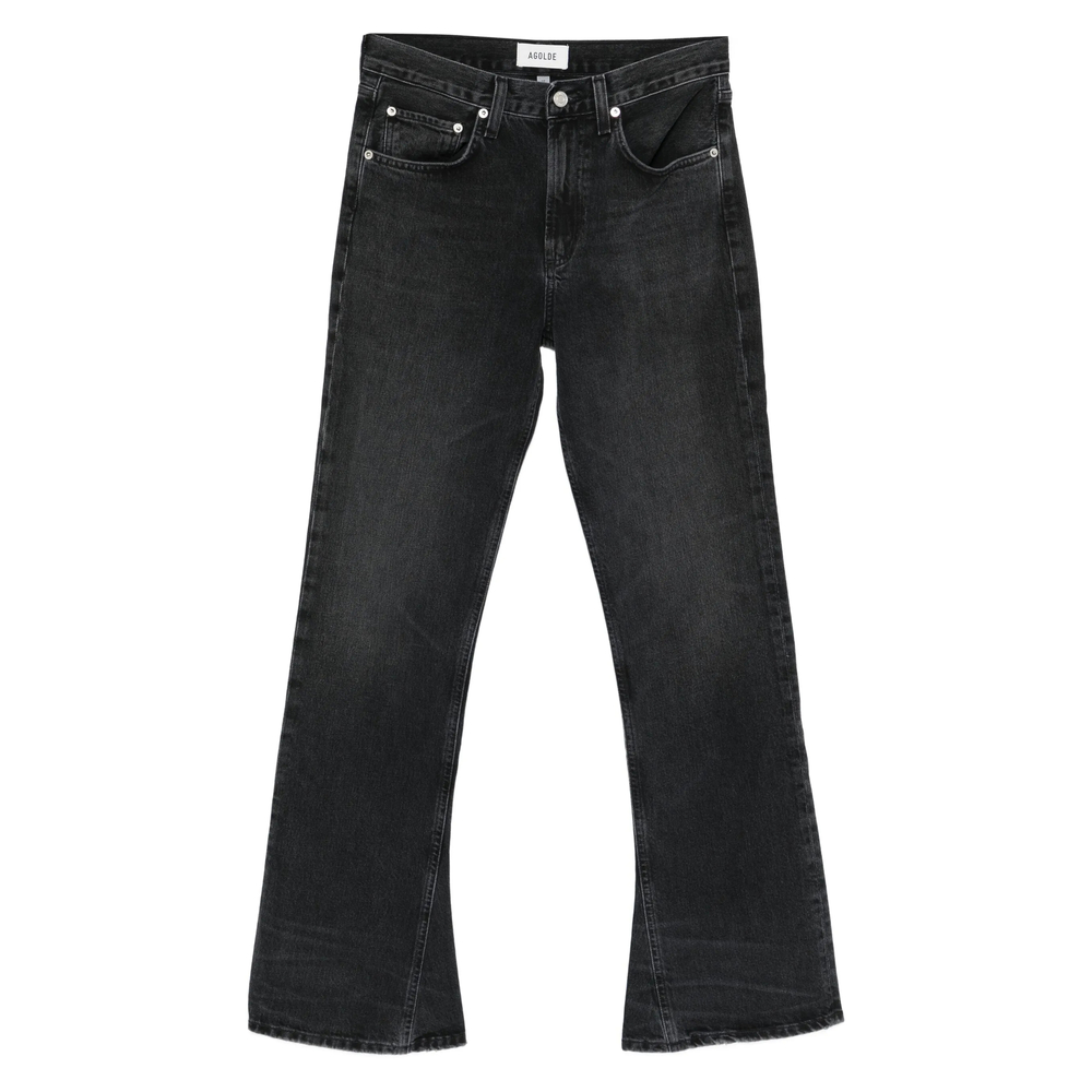 Agolde Flared Jeans In Black