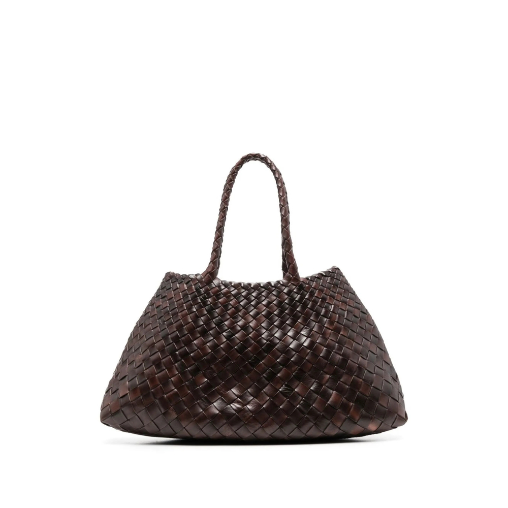Dragon Diffusion Santa Croce Woven Leather Shoulder Bag