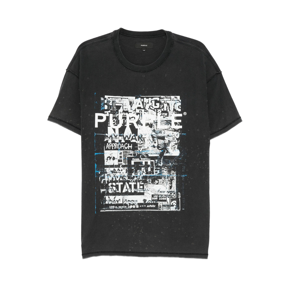 Purple Brand Graphic-print Distressed T-shirt