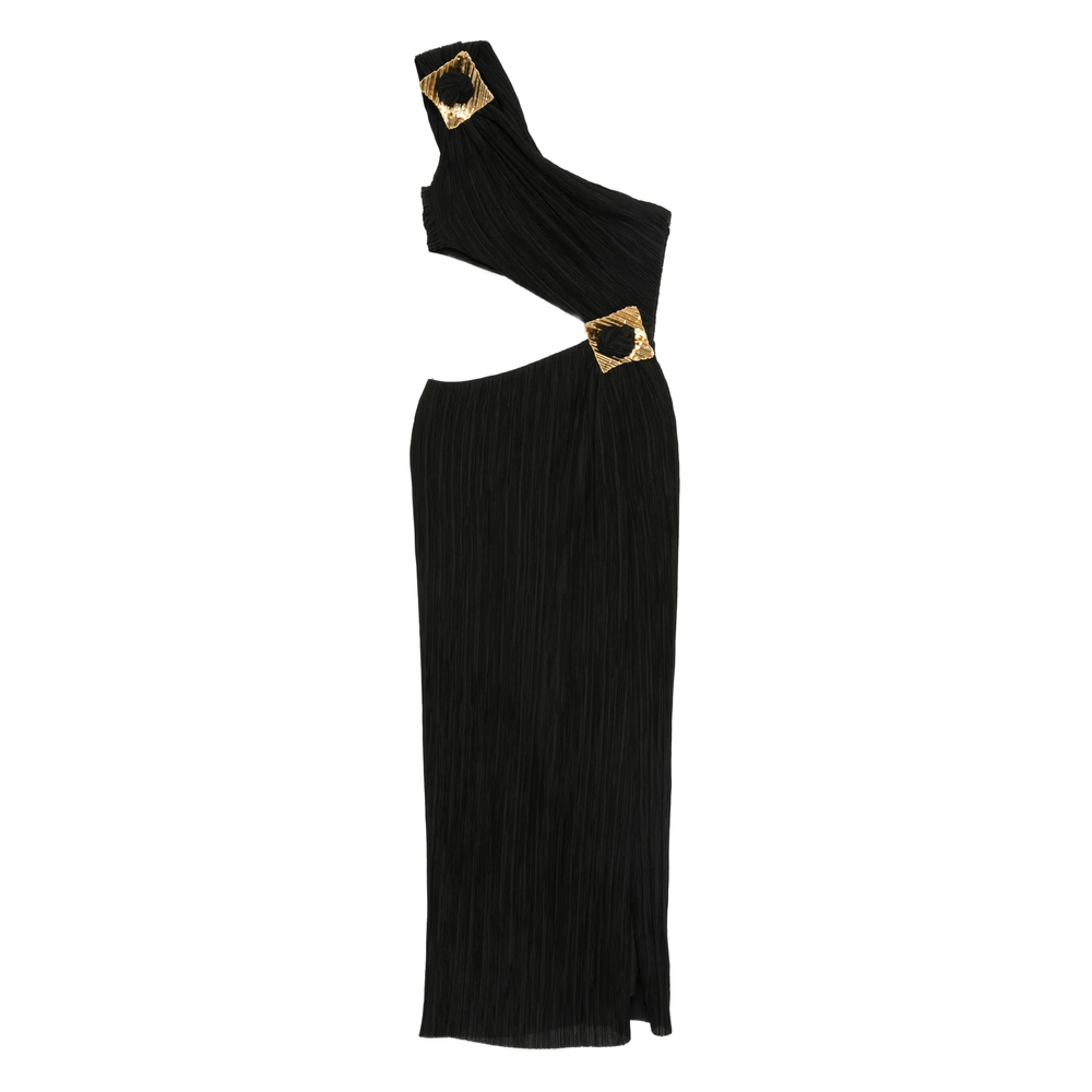 Cult Gaia Loah Pleated Cut-out Dress