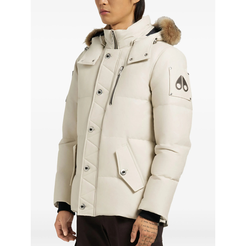 Removable-Hood Quilted Coat