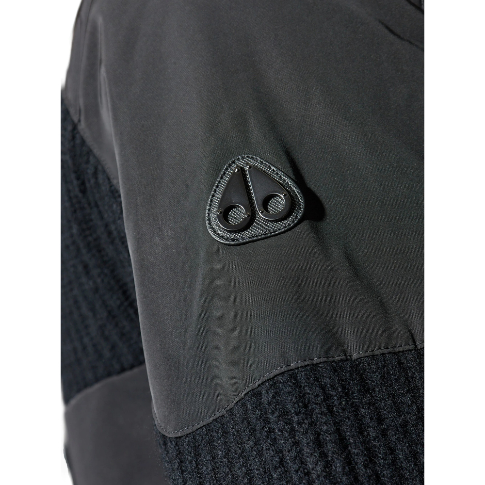 Ribbed-Panel Quilted Padded Jacket