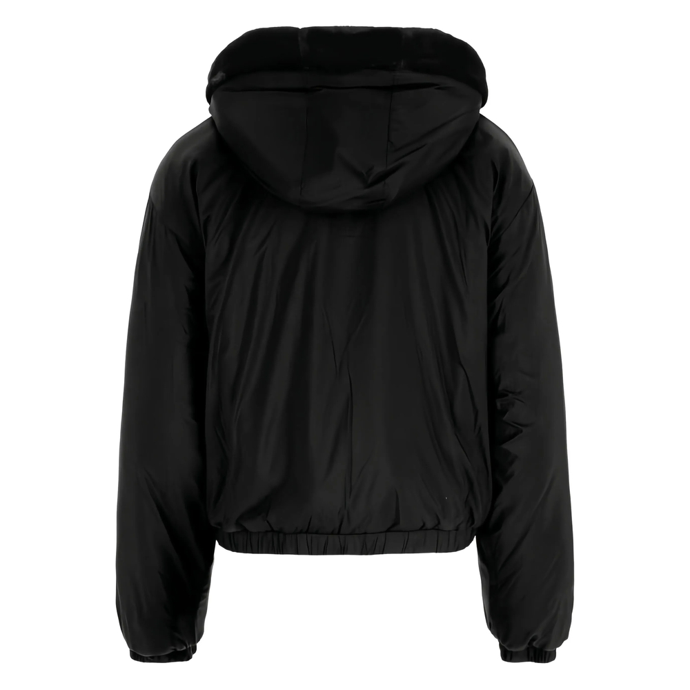 Hooded Zip-Front Bomber Jacket