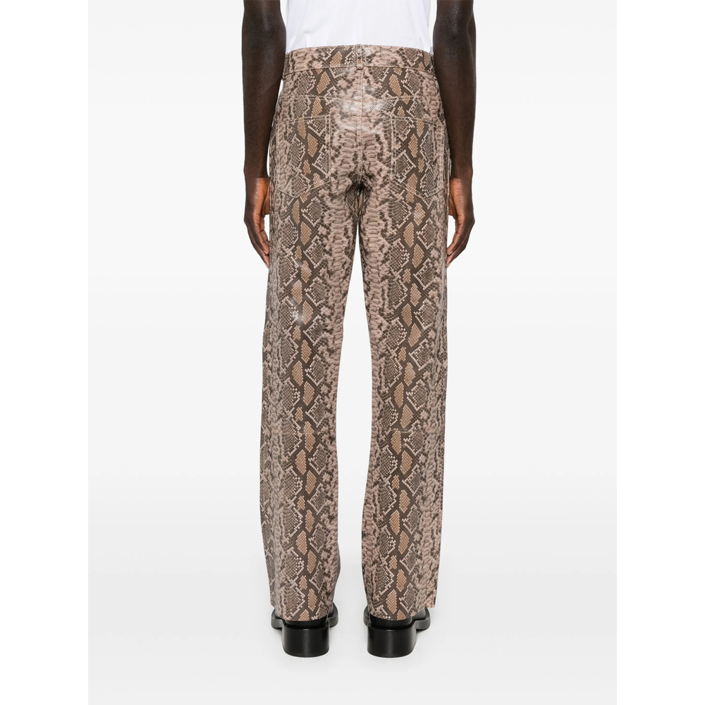"1968" Snakeskin Print Trousers