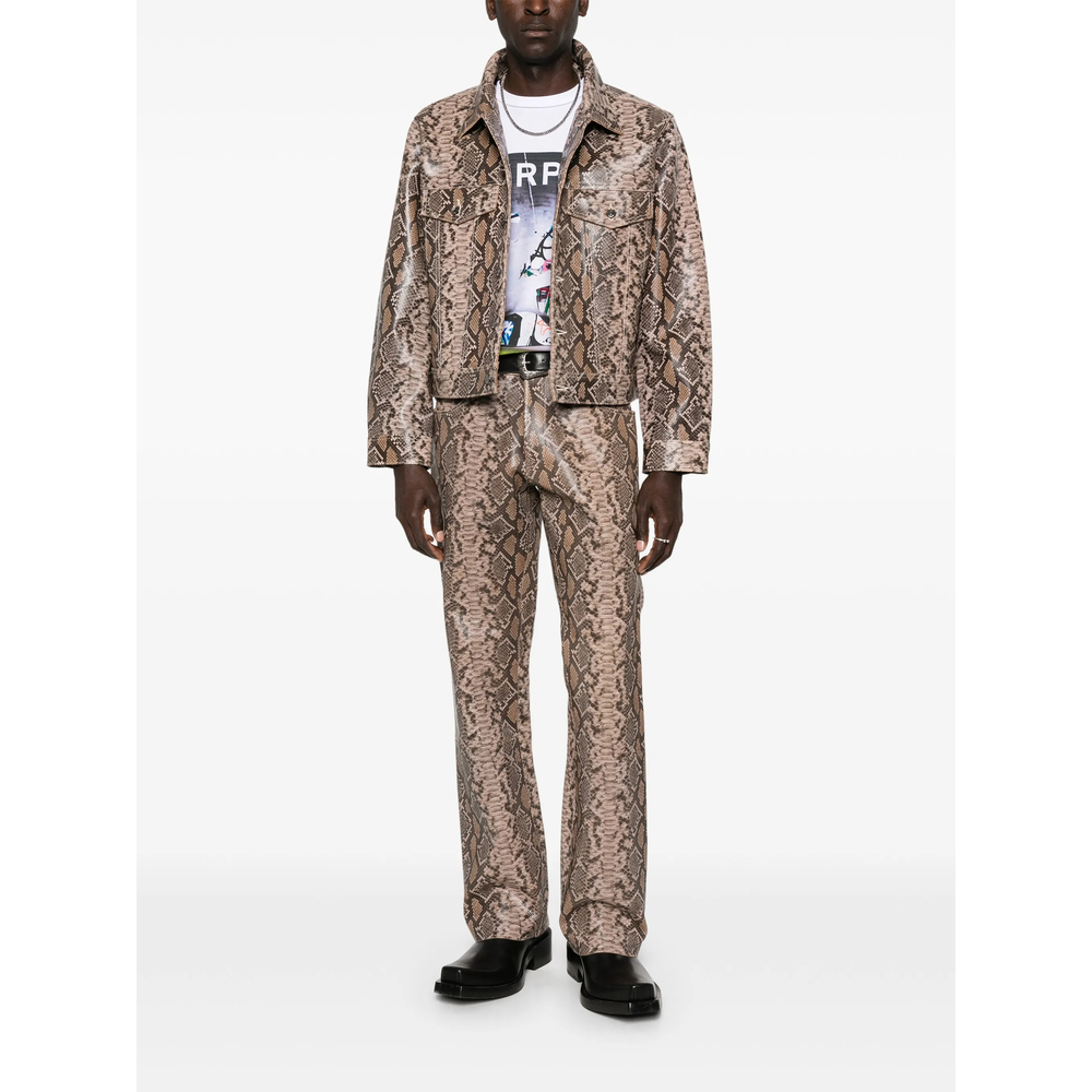 "1968" Snakeskin Print Trousers