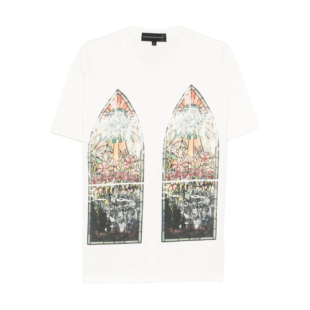 Who Decides War Stained Glass Graphic T-shirt