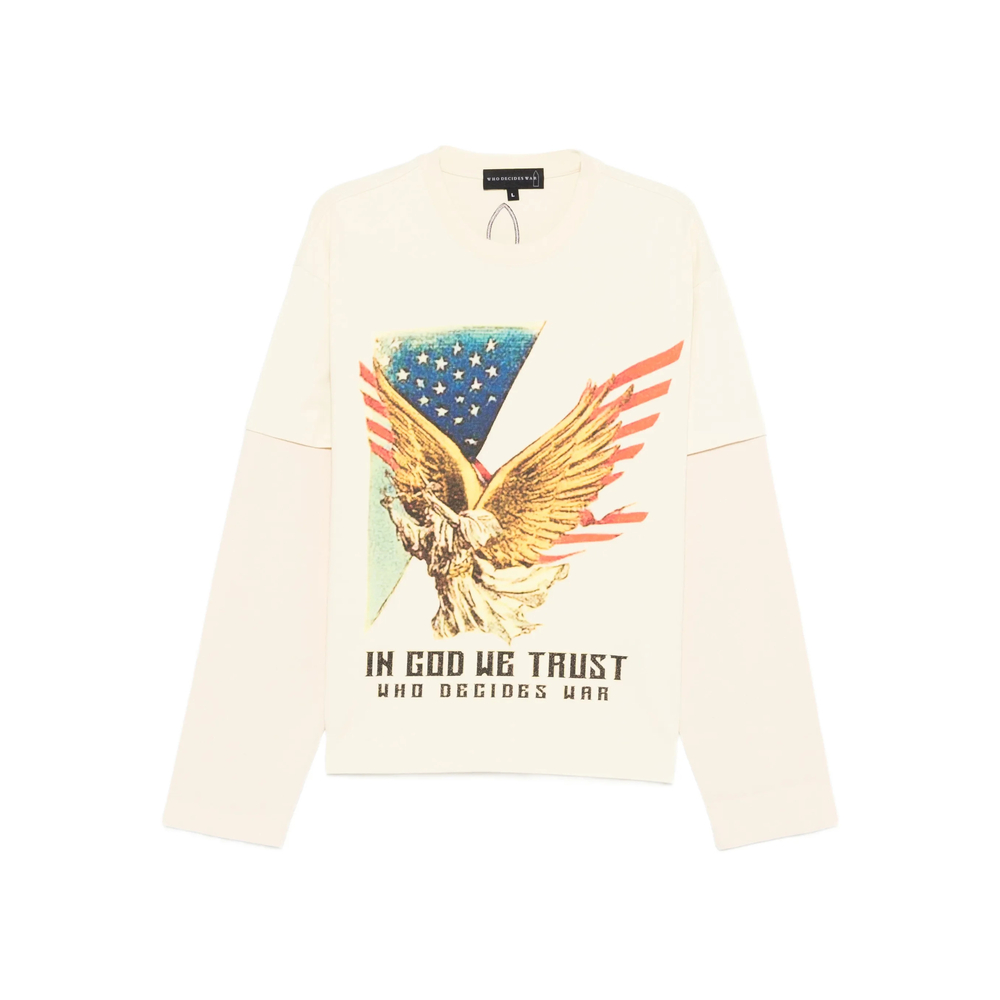 Who Decides War Eagle-graphic Long-sleeve Sweatshirt