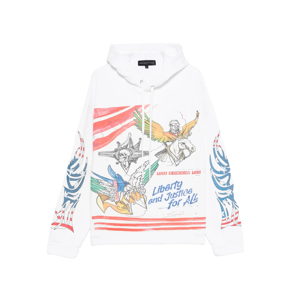 Who Decides War Liberty Graphic-print Hoodie