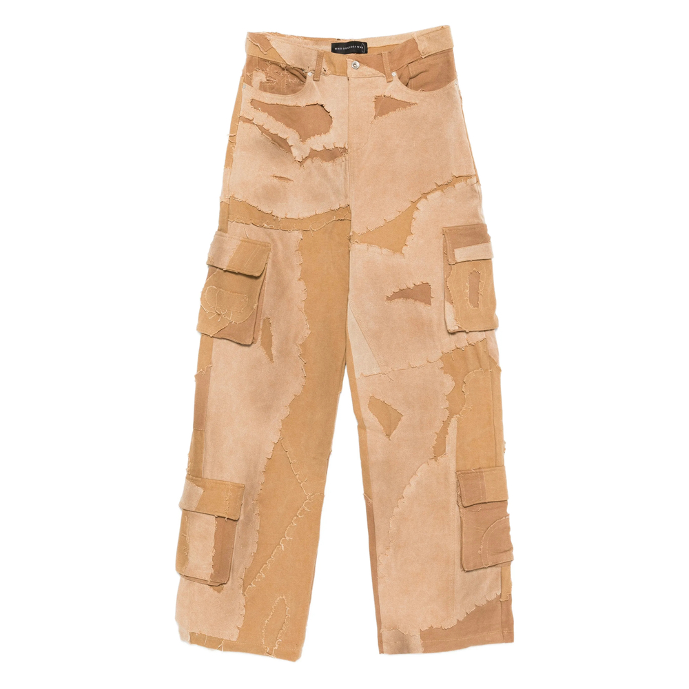 Patchwork Buttoned Jeans