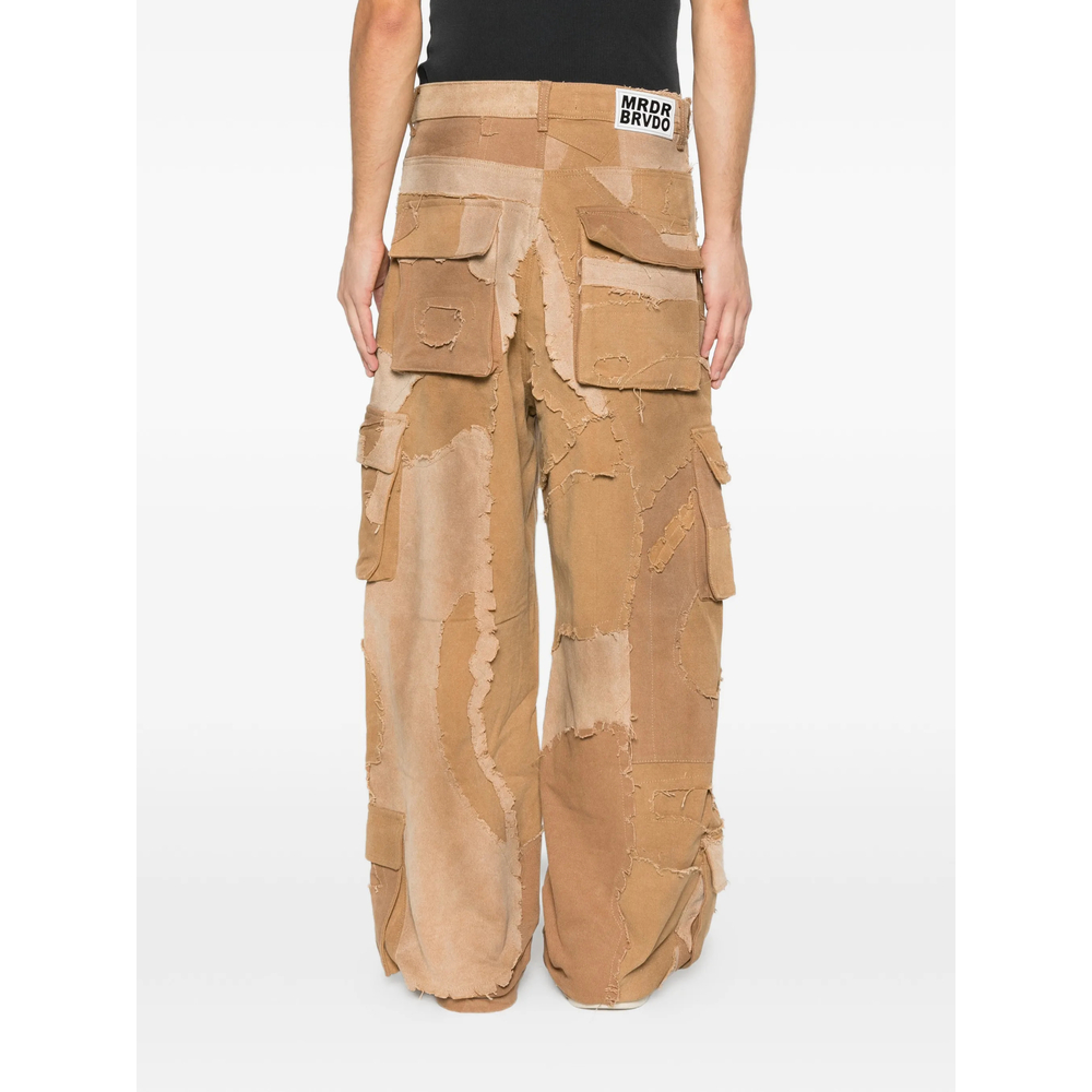 Patchwork Buttoned Jeans