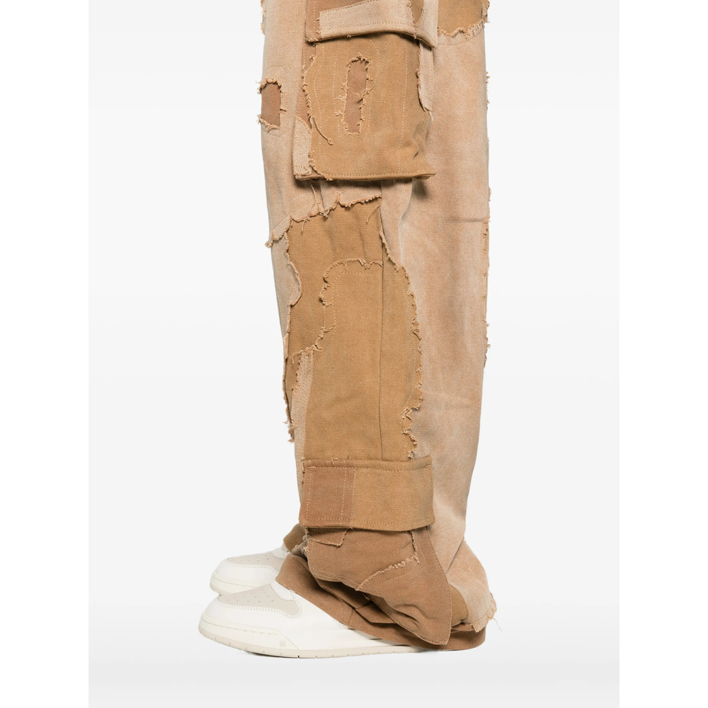 Patchwork Buttoned Jeans